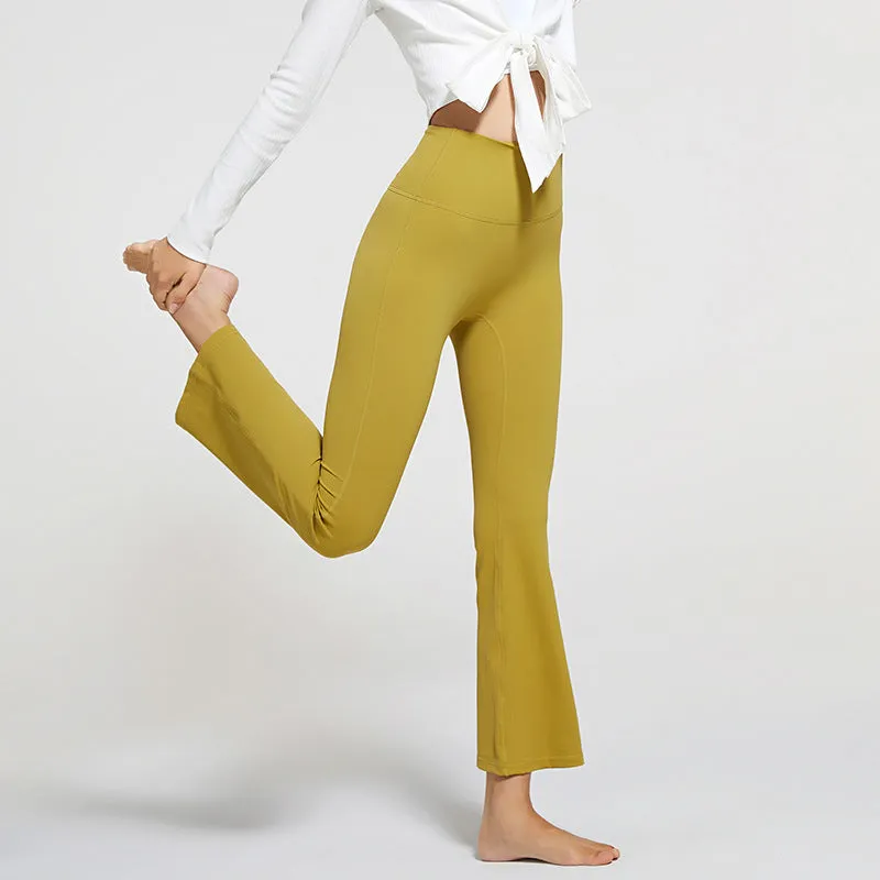New High Waisted Yoga women flared sports Leggings