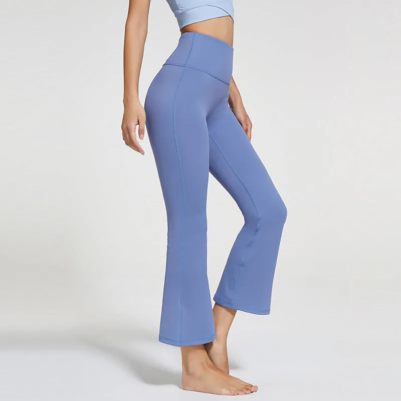 New High Waisted Yoga women flared sports Leggings