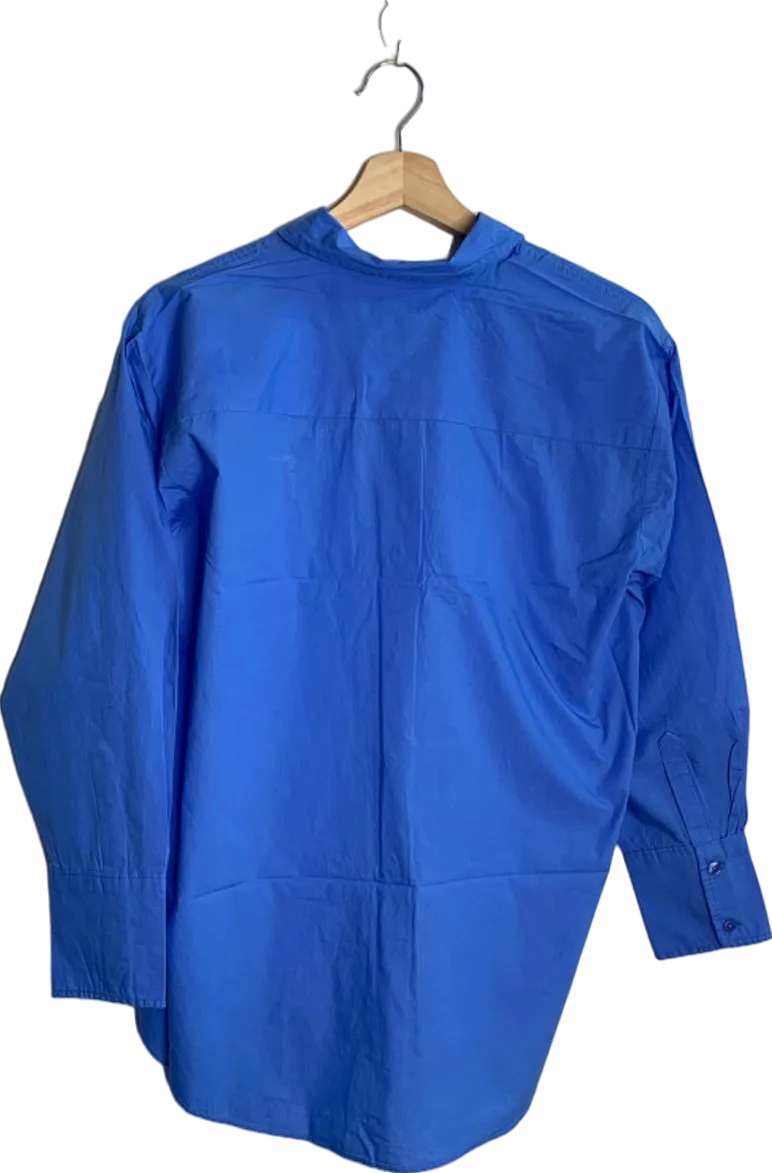 New Look Blue K Percy Poplin Shirt UK 6