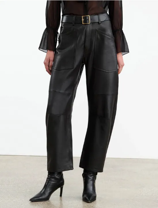 Nili Lotan Shon Leather Pant