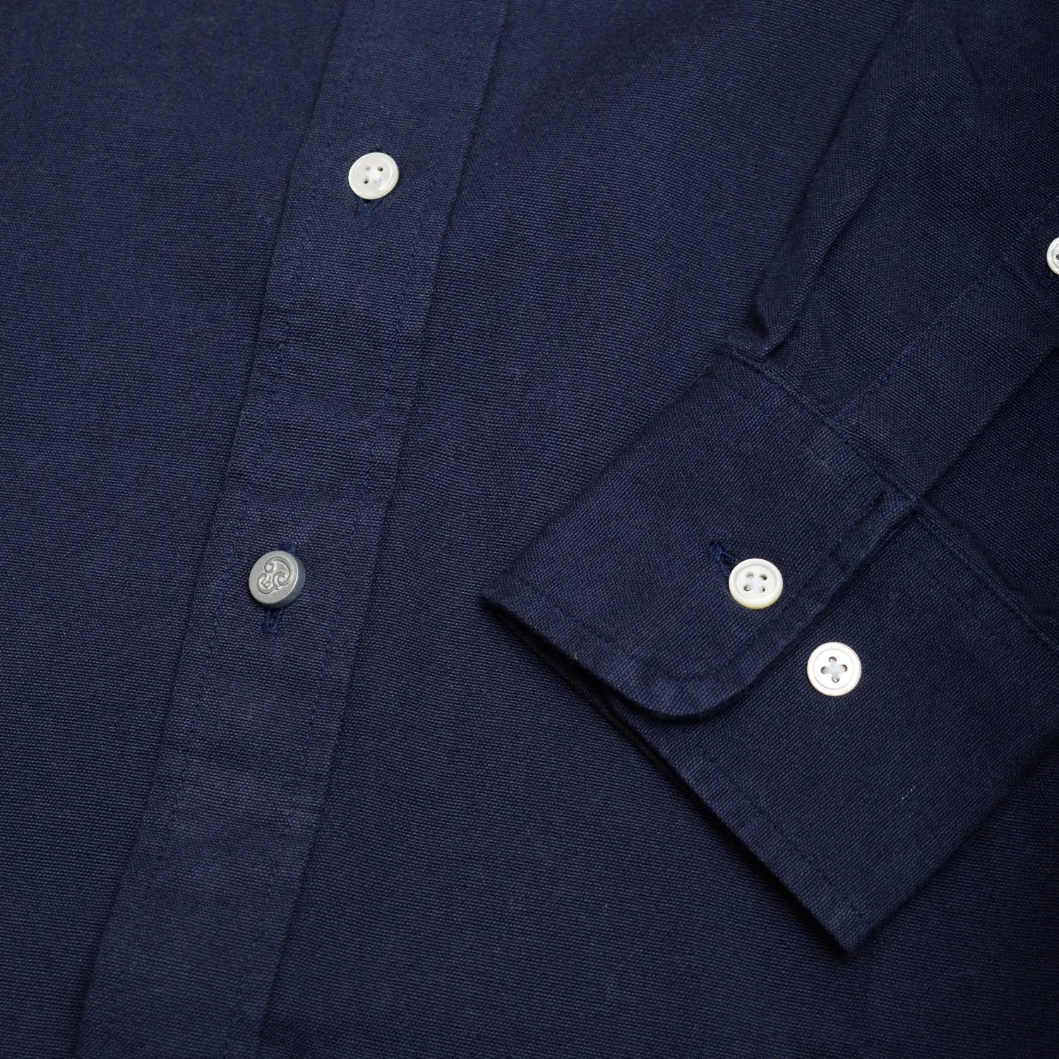 No 5 Classic Button Down in 8oz Navy Oxford Cloth