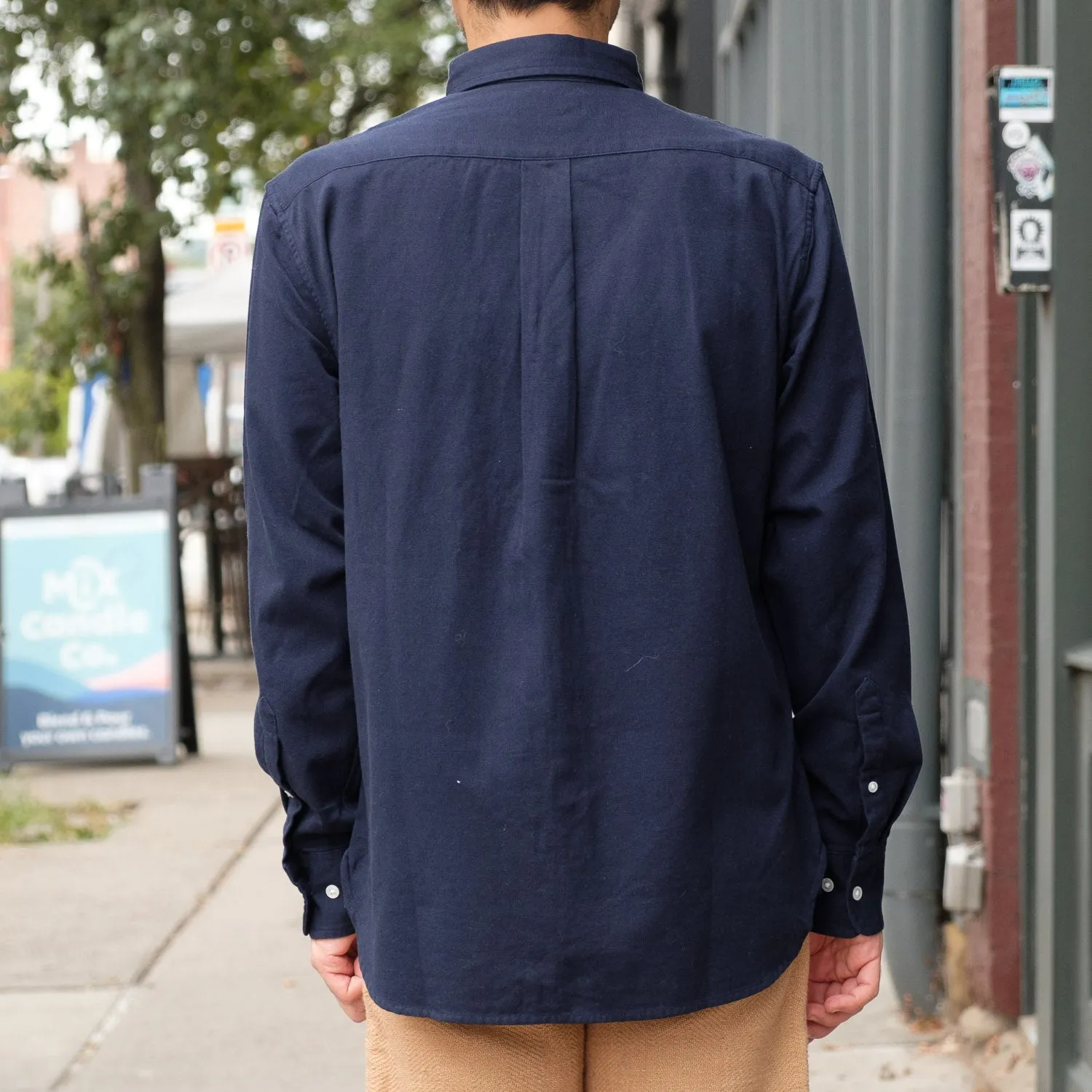 No 5 Classic Button Down in 8oz Navy Oxford Cloth