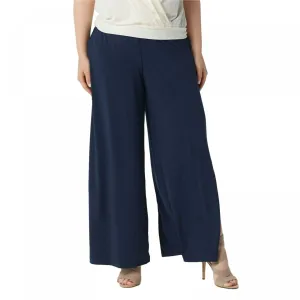 NWT G.I.L.I. Plus Petite Jetsetter Side Slit Knit Pants. A353516-PlusPetite 1XP
