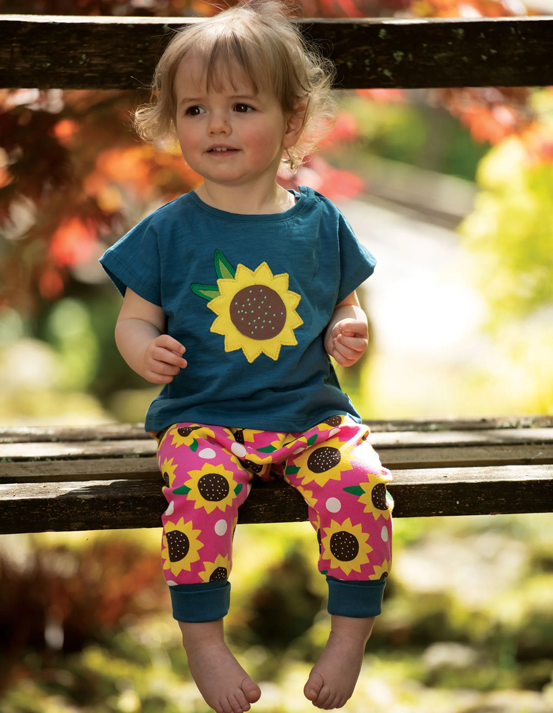 Parsnip Pants - Flamingo Sunflowers