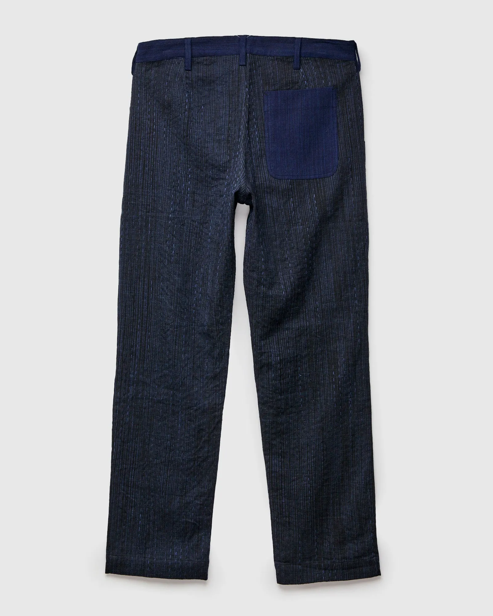 Patchwork Stitch Isaac Pants in Indigo Iron Spacedye