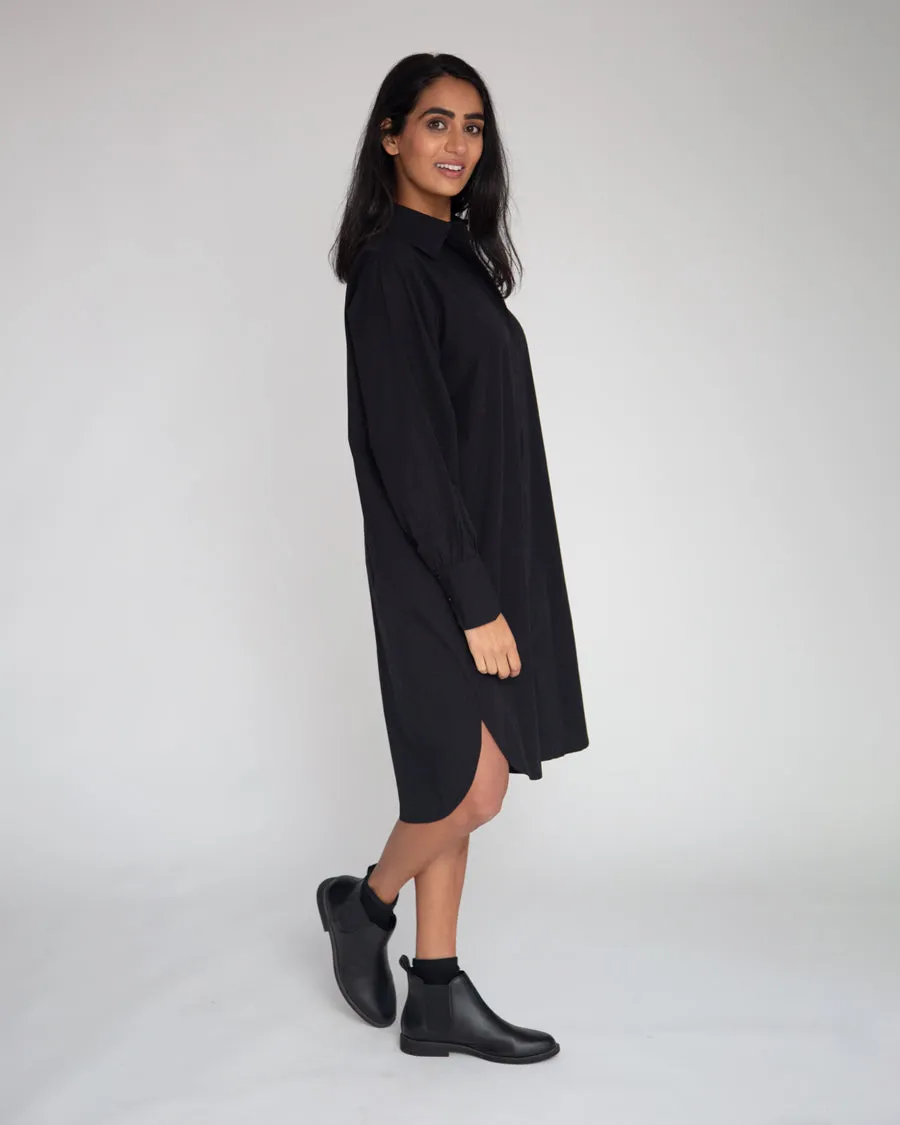 Perla Organic Cotton Dress In Black