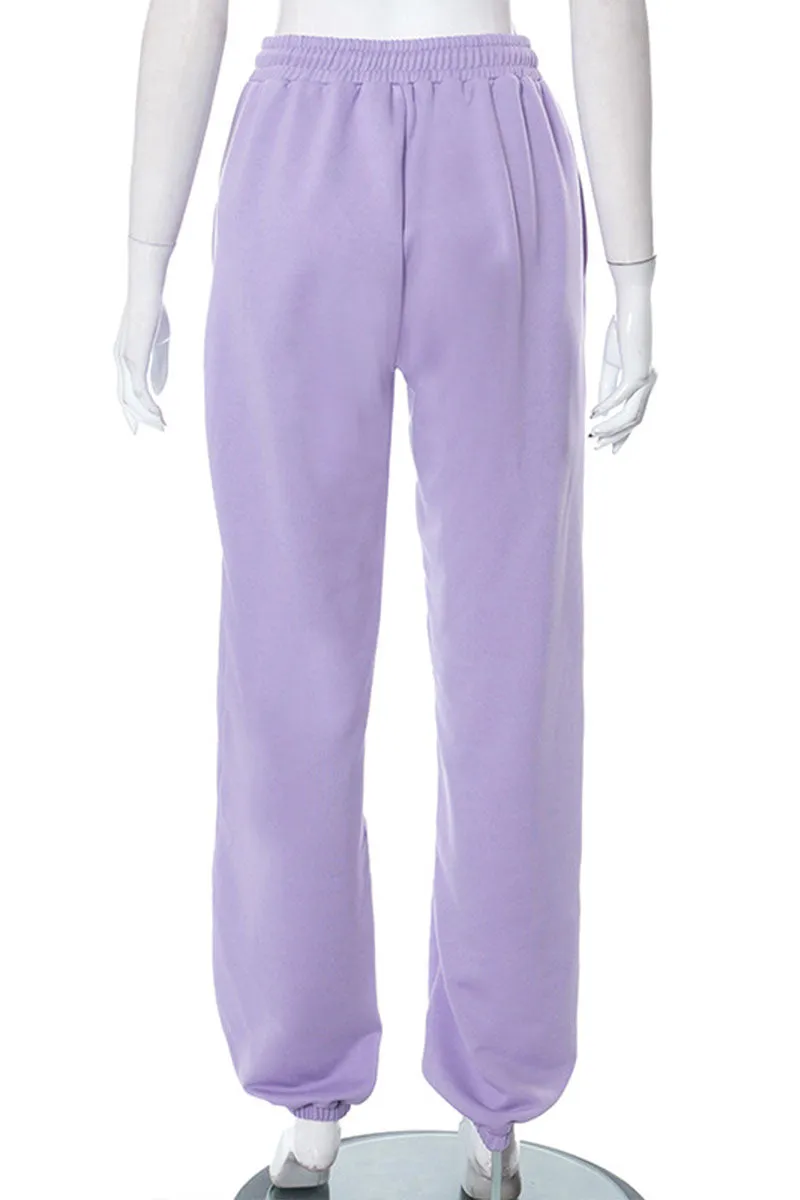 PH620 Letter Sport Pocket Pants