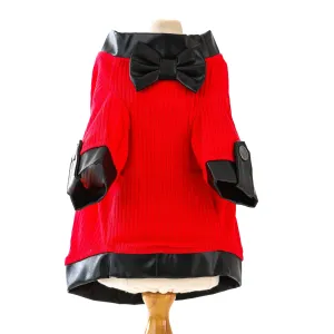 Posh Tail Faux Leather Pet Shirt | High Fashion | Toy Doggie