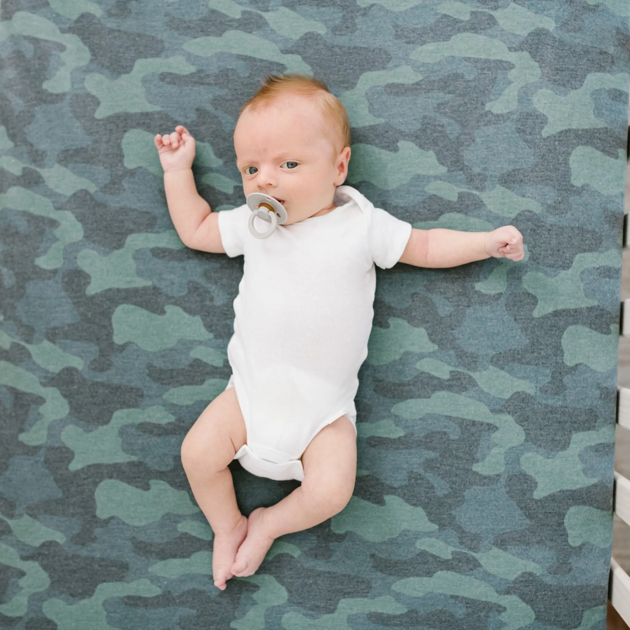 Premium Knit Fitted Crib Sheet - Hunter