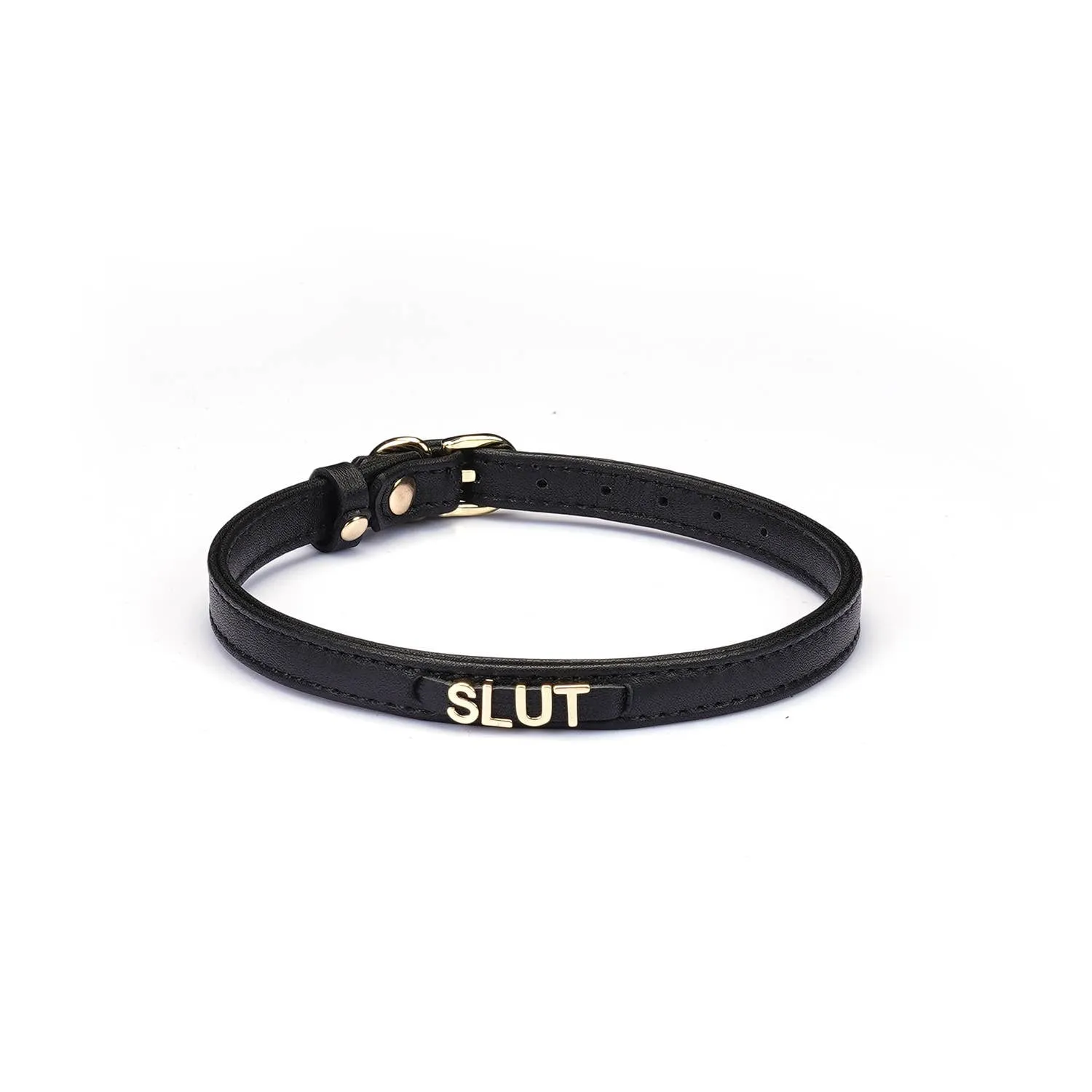 Premium Leather SLUT Choker