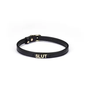 Premium Leather SLUT Choker