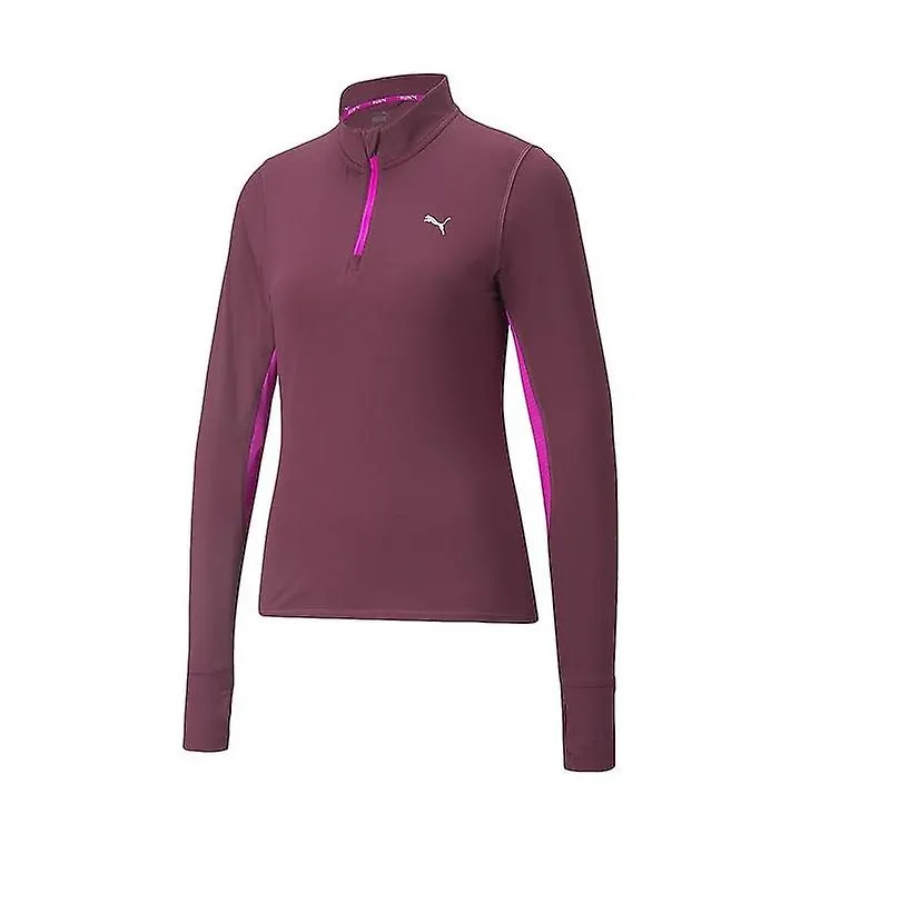 Puma  Run Fav 1/4 Zip Top - Womens - Grape
