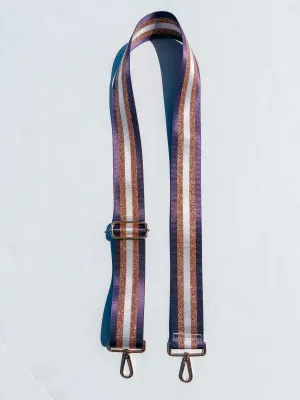 Purple & Gold Glitter Purse Strap