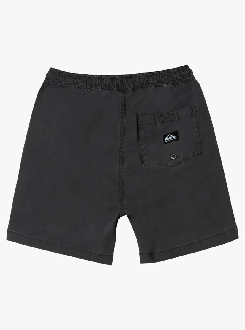 Quiksilver Boys 2-7 Taxer Elastic Waist Shorts - Black