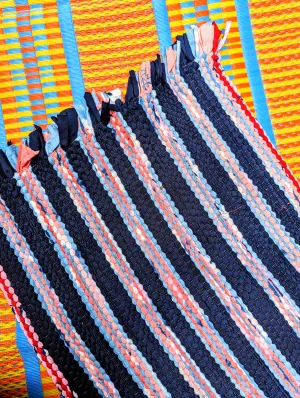 Recycled striped mats