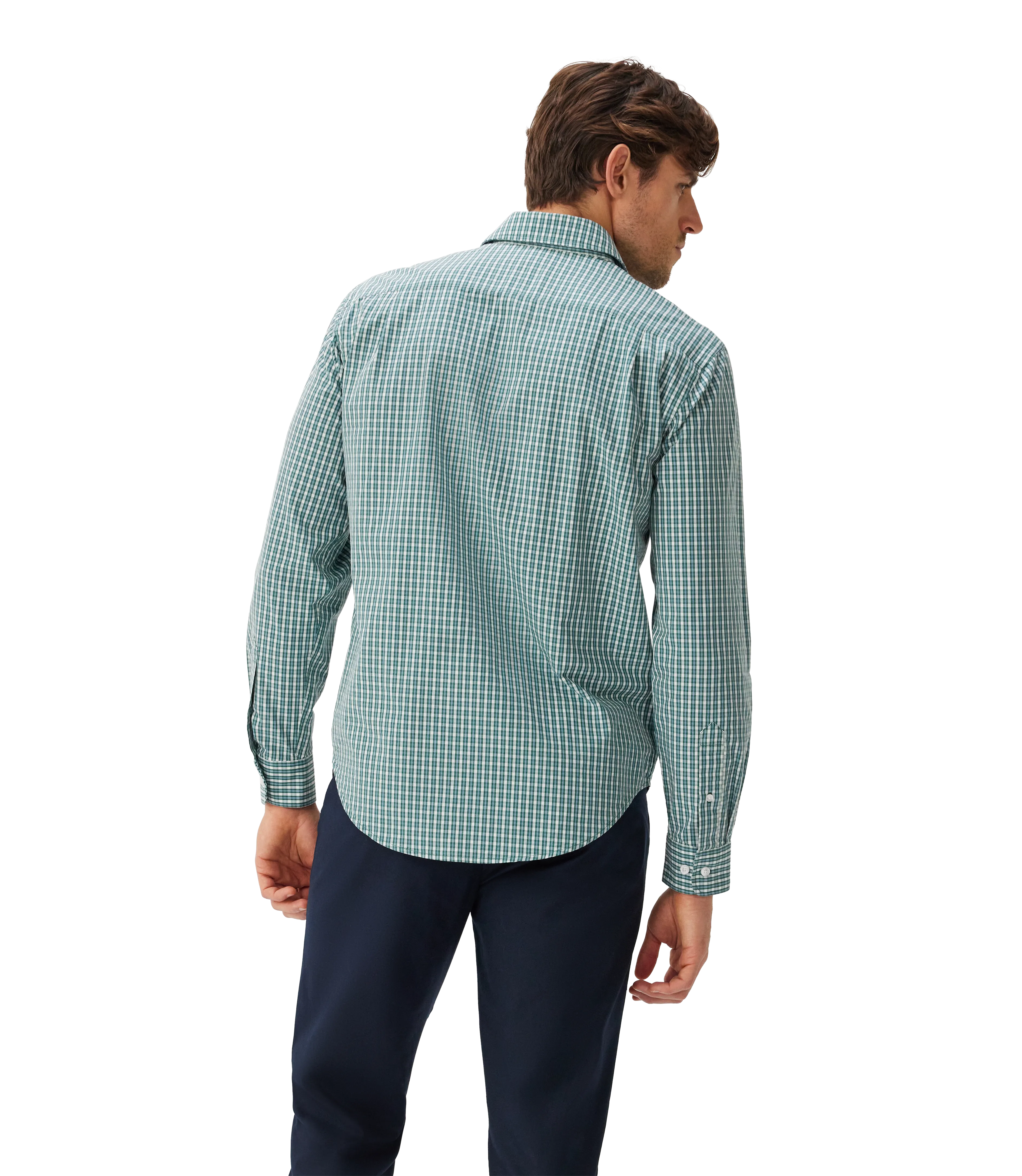 R.M. Williams Classic Poplin Shirt - Green/Blue