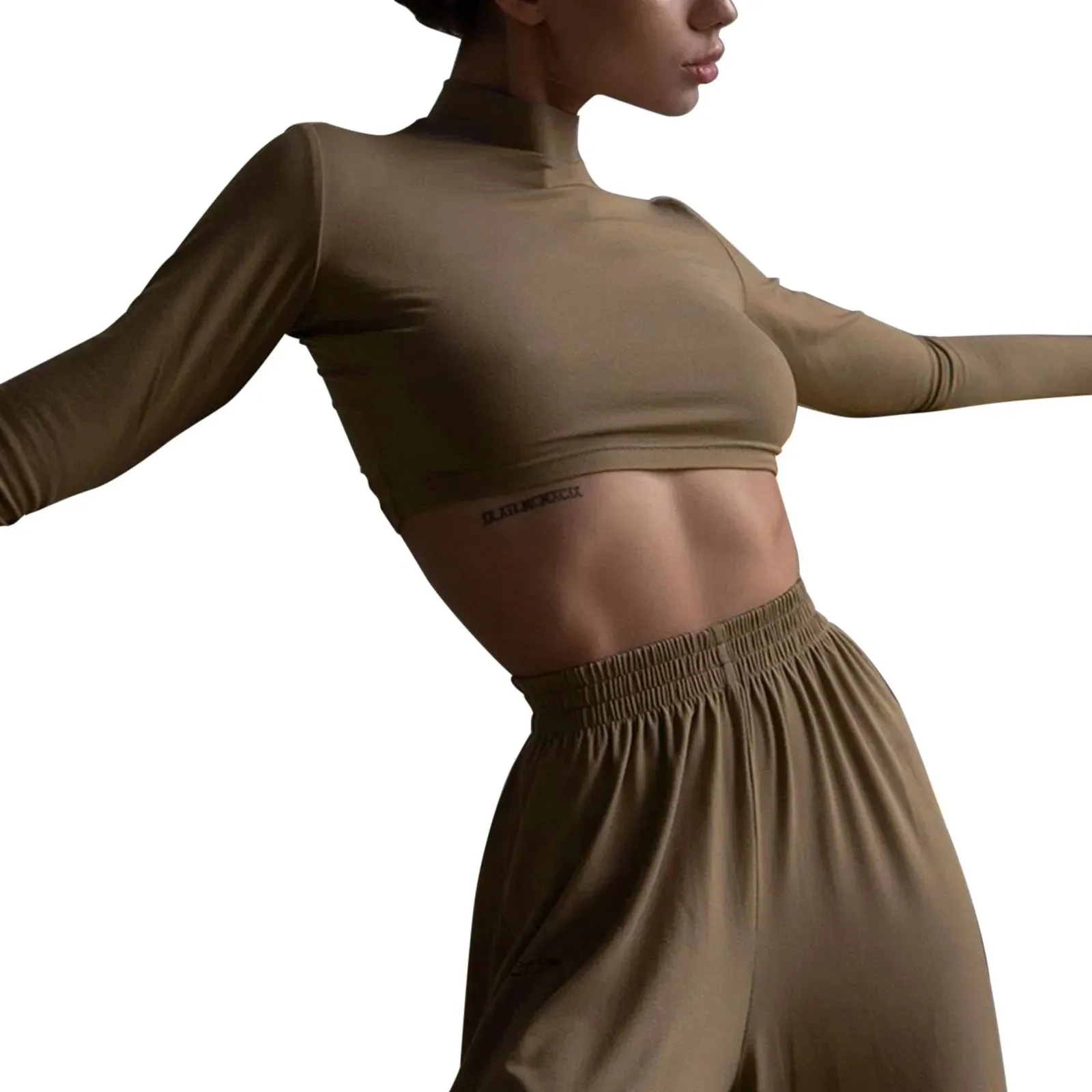 Sexy Women'S Sports Casual Suit Solid Color High Waist Slim Tight Identity Female Clothing Two Piece Set Conjuntos De Pantalones