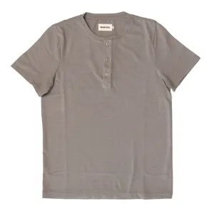 Short Sleeve Heavy Bag Henley | Fog