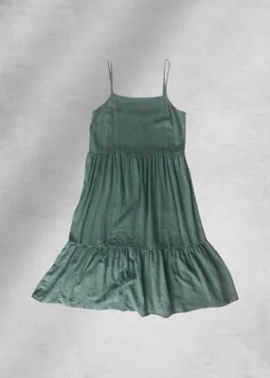 Sophie Tiered Short Dress - Sage