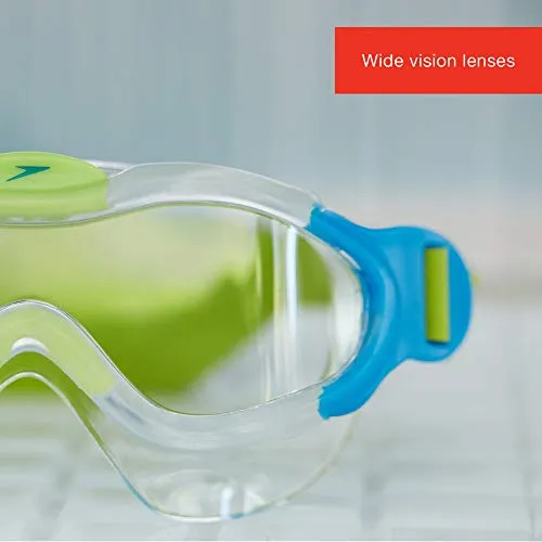 Speedo Tots Sea Squad Mask Goggles,Blue/Green,2-6 years