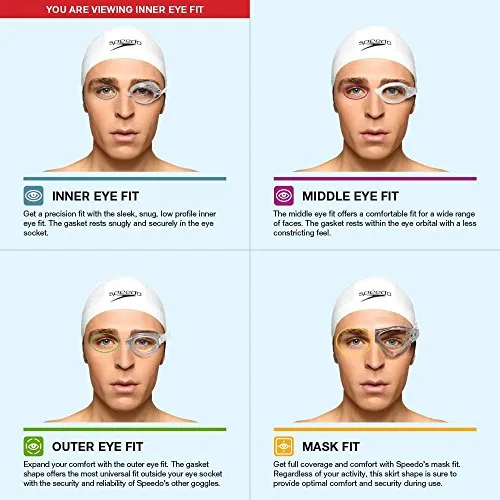 Speedo Vanquisher 2.0 Swim Goggle (Smoke/Smoke, One Size)