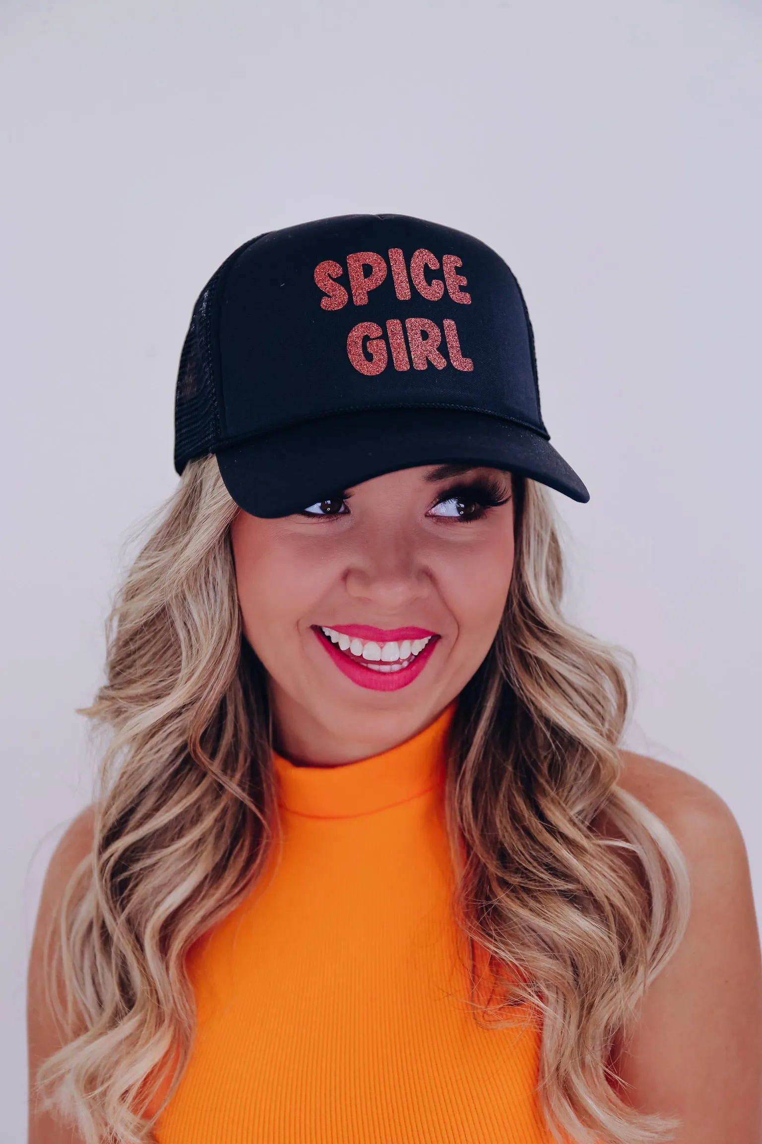 Spice Girl Trucker Hat - Black