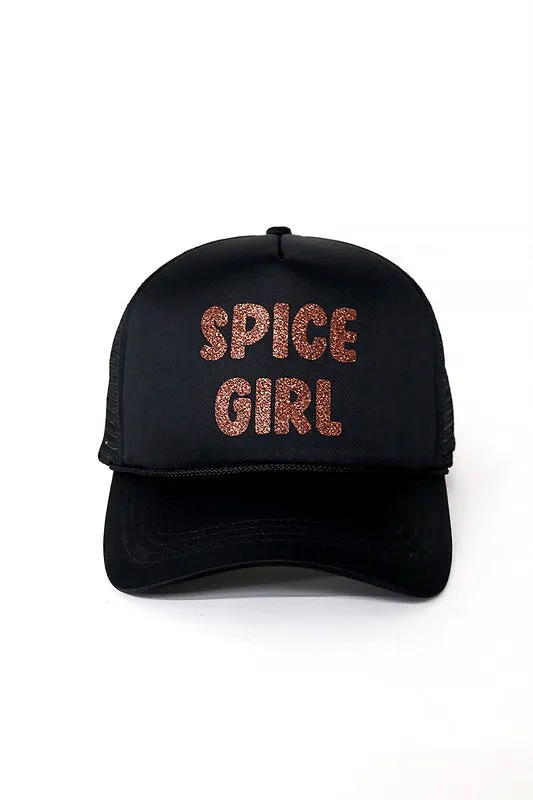 Spice Girl Trucker Hat - Black