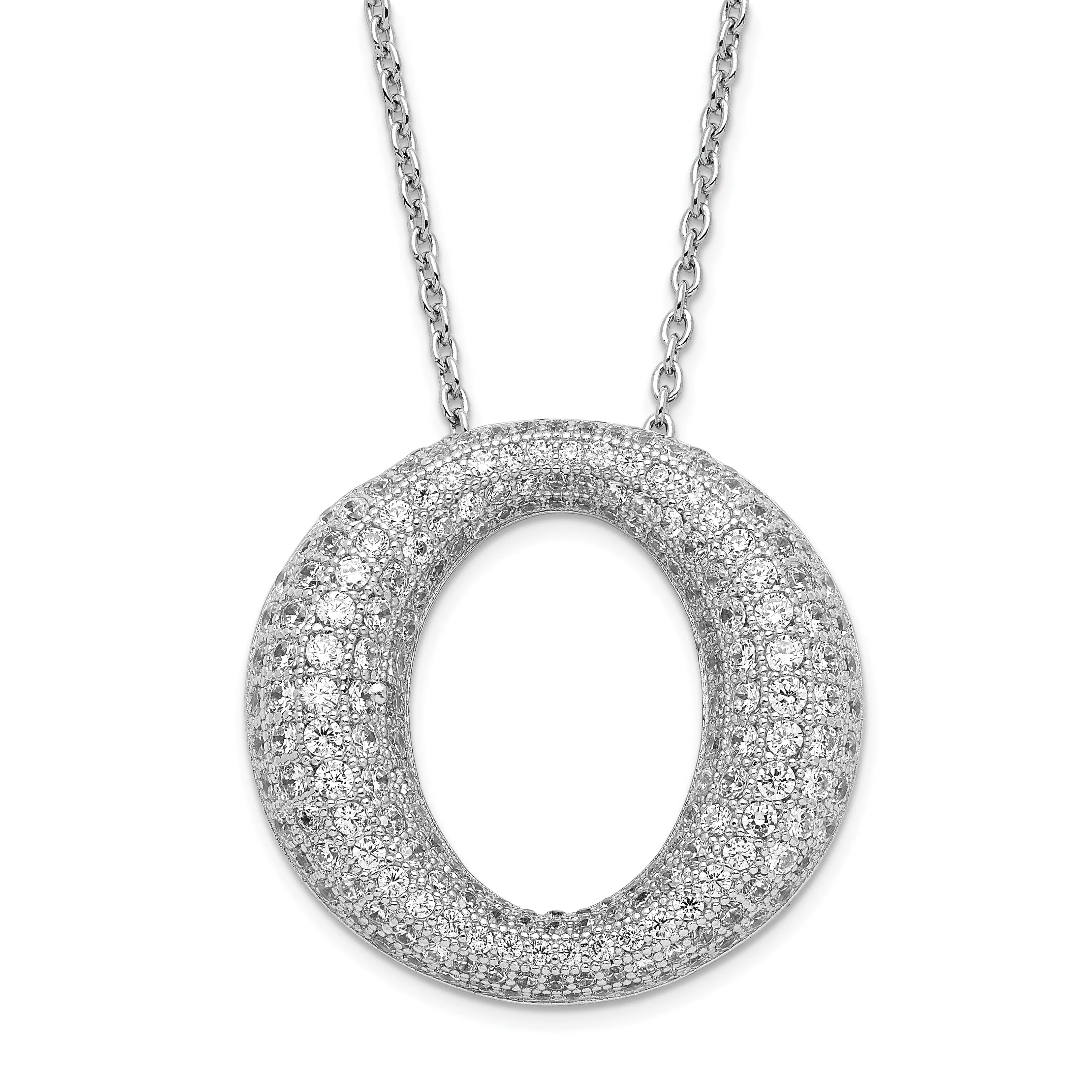 Sterling Silver Cubic Zirconia Necklace
