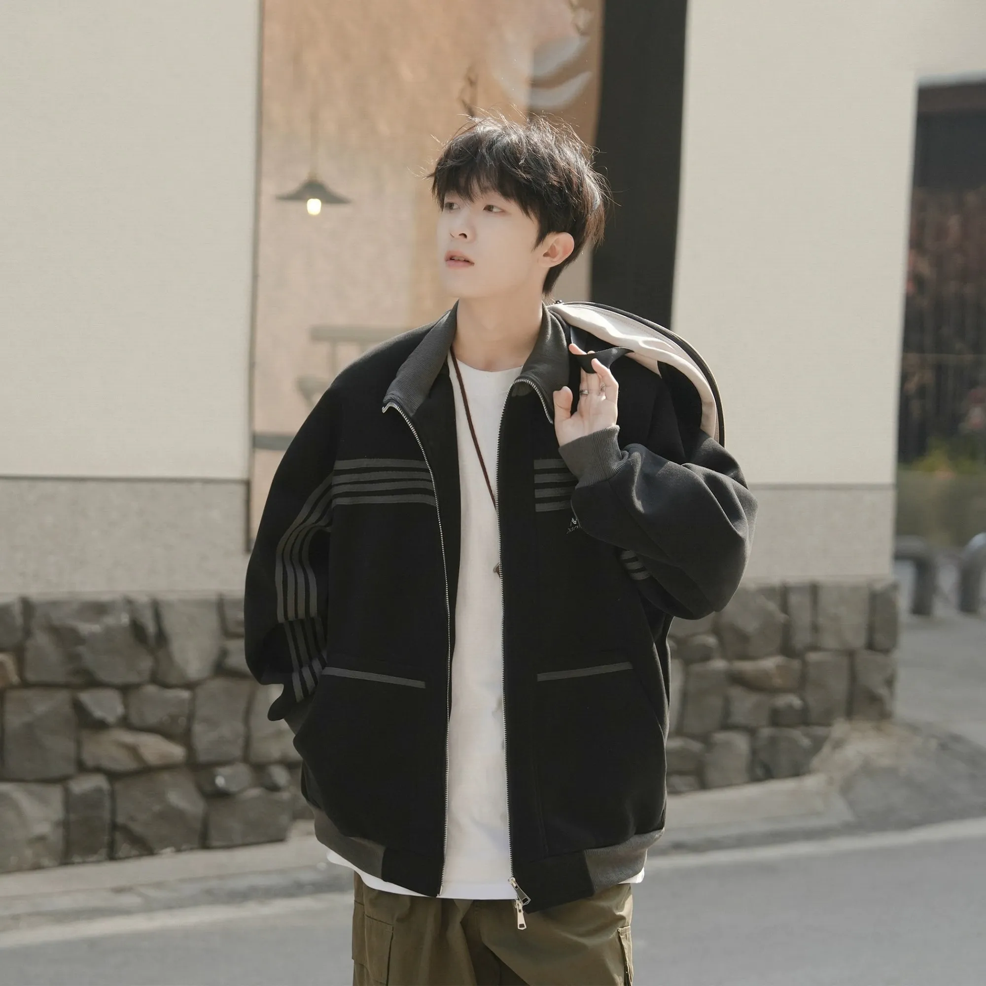 Striped Sports Jacket