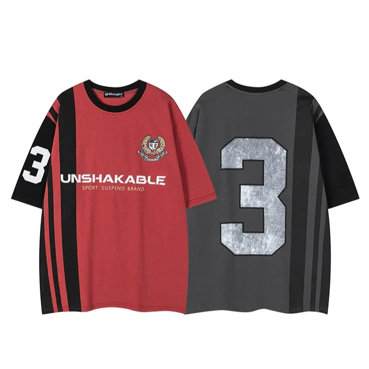 Striped Sports Jersey T-shirt