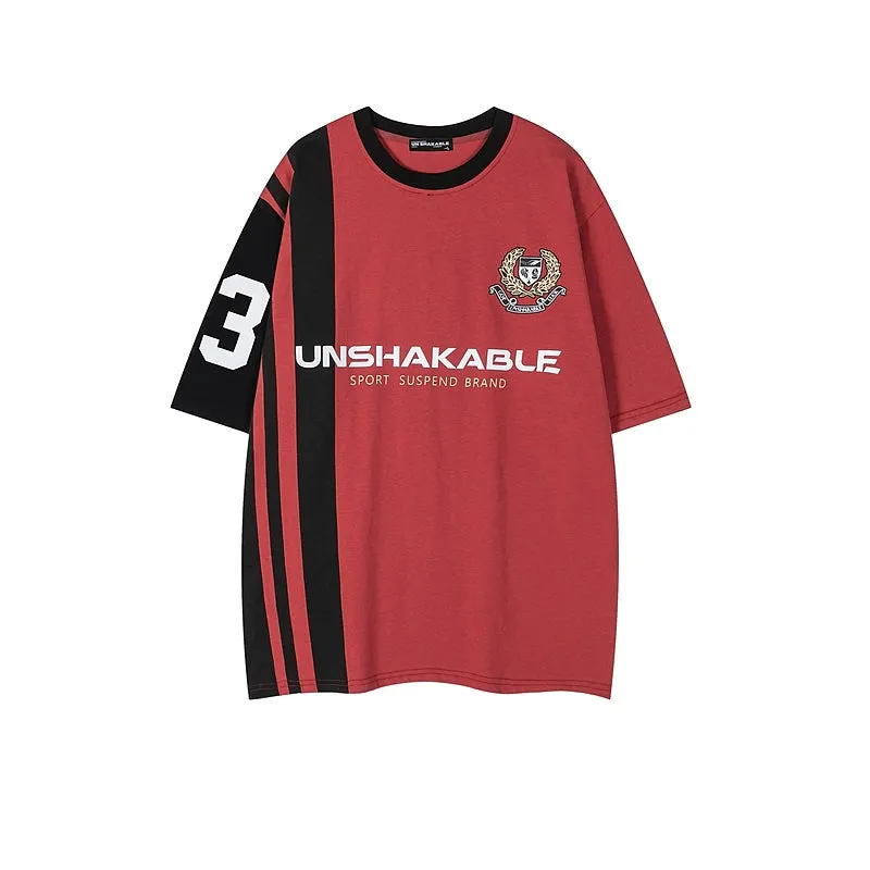 Striped Sports Jersey T-shirt