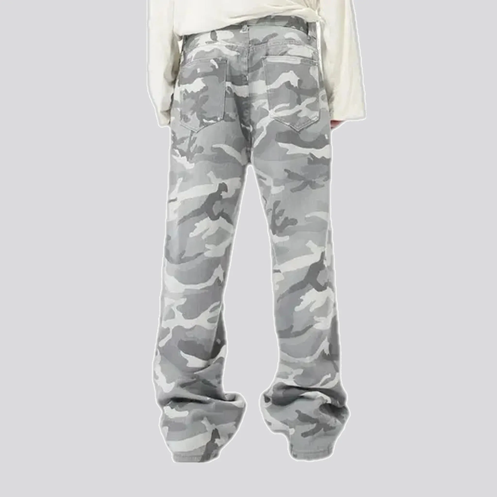 Stylish camo men's jeans