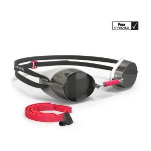 SWEDISH swimming goggles - Mirrored lenses - Single size - Black red