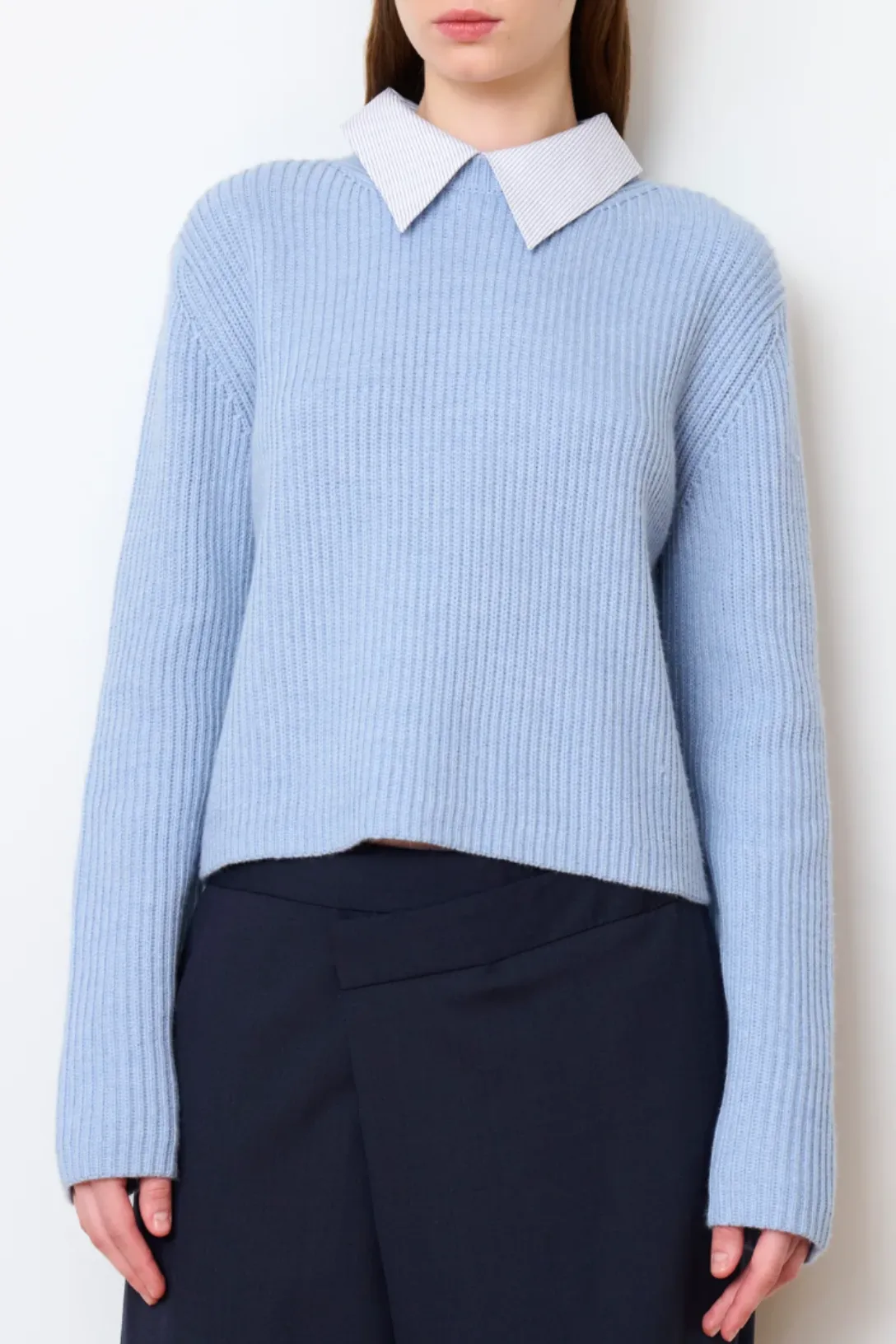 The Gallery Knit Sweater | Light Blue