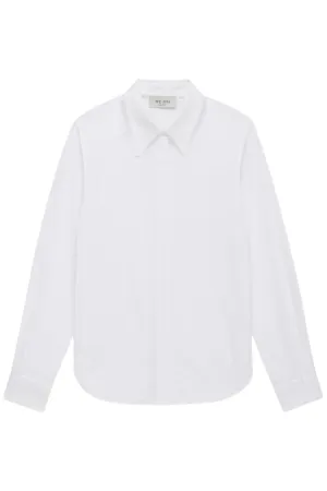 The Madison Shirt | White Pinstripe
