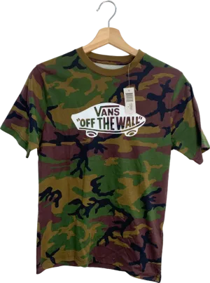 Vans Camouflage 'Off The Wall' Boys T-Shirt Medium