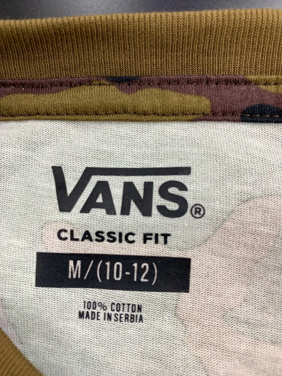 Vans Camouflage 'Off The Wall' Boys T-Shirt Medium