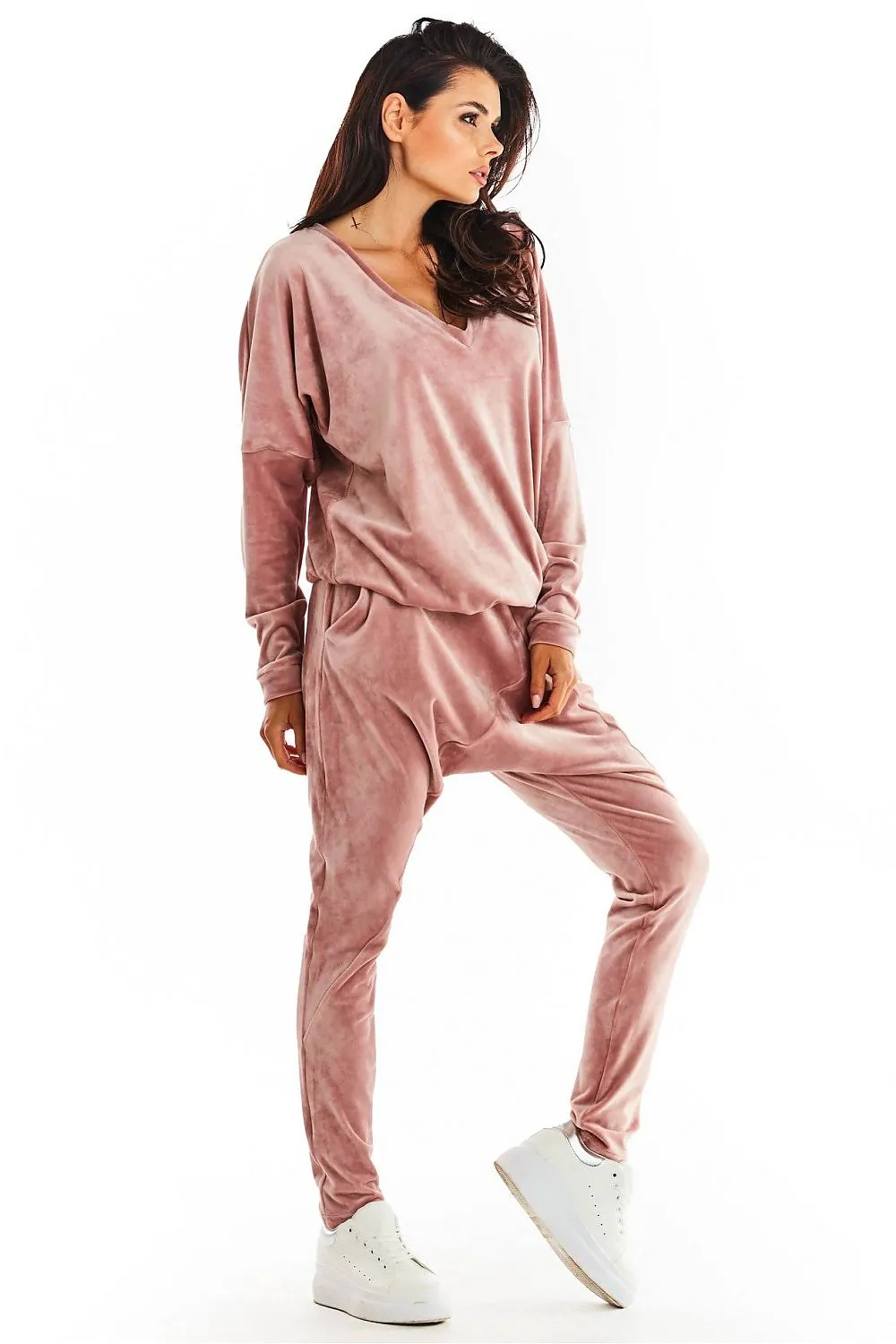 Velour Reduced Crotch Trousers