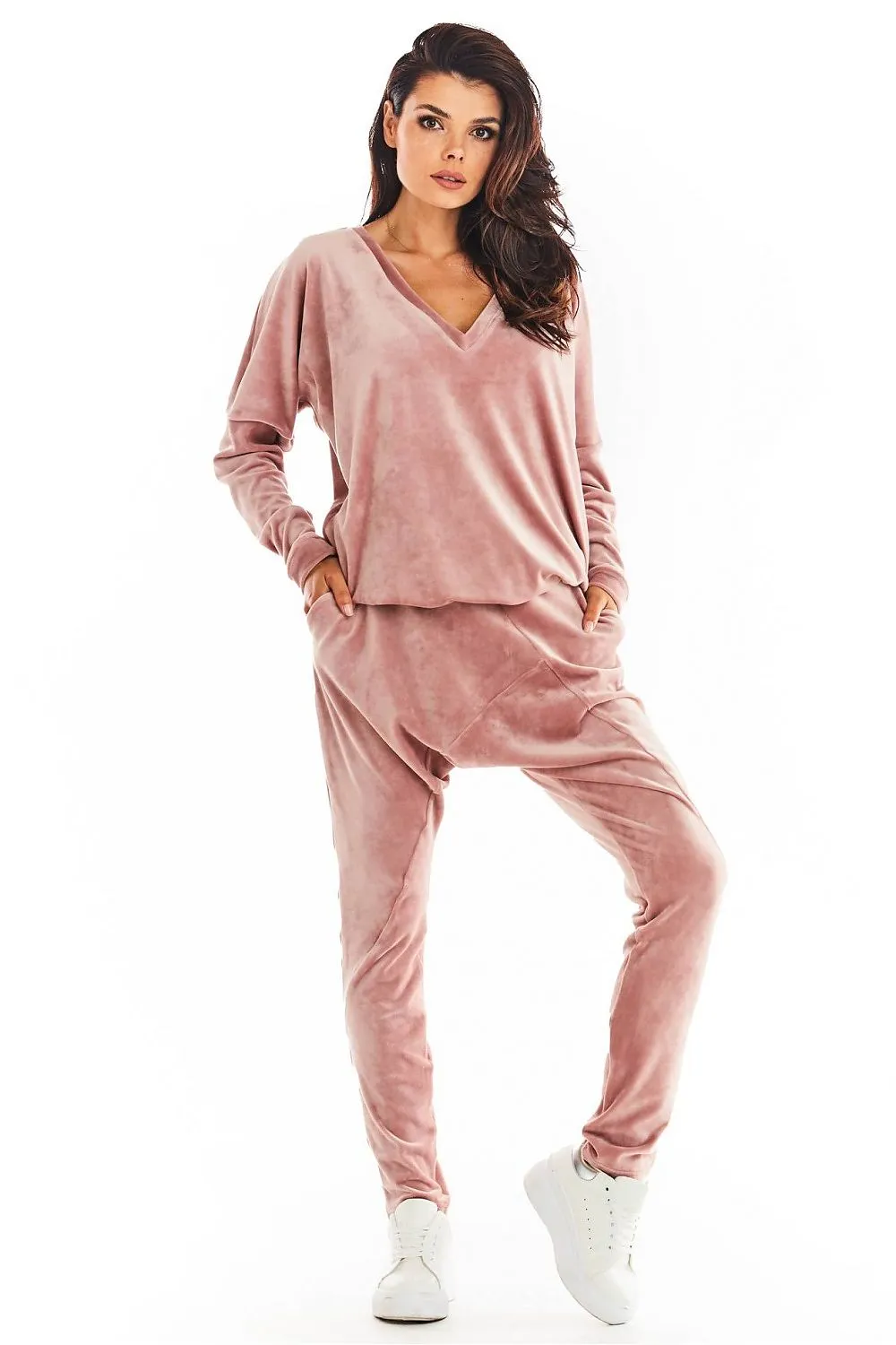 Velour Reduced Crotch Trousers