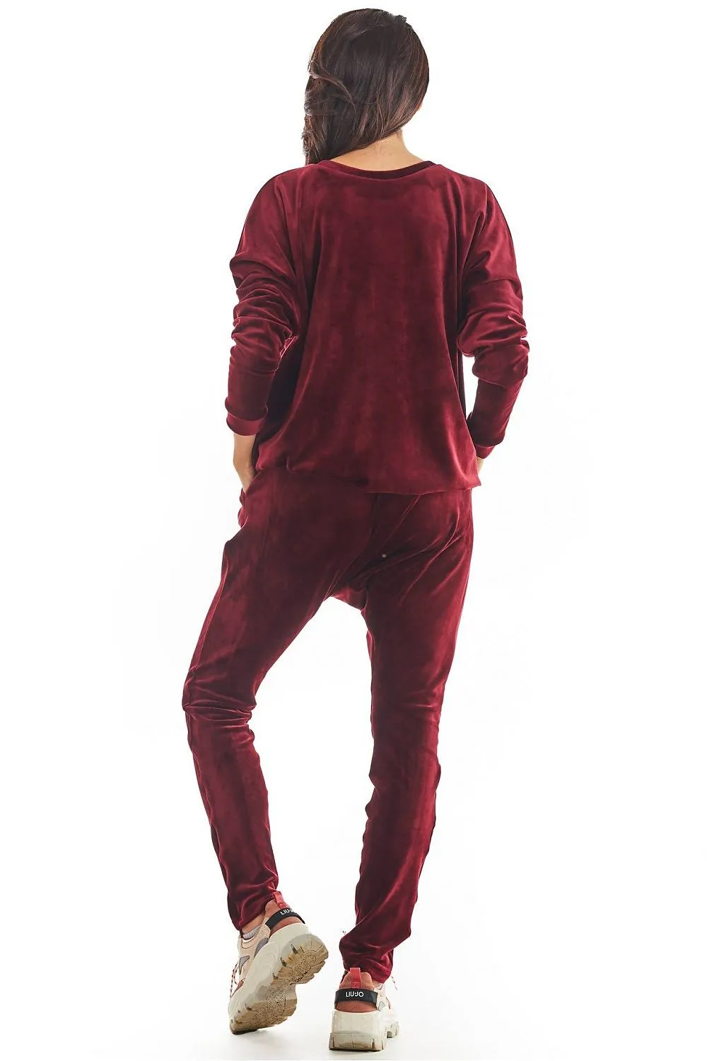 Velour Reduced Crotch Trousers