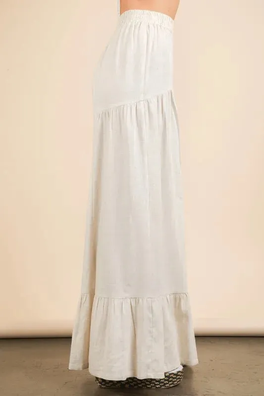 VERY J Palazzo Elastic Waist Comfy Pants