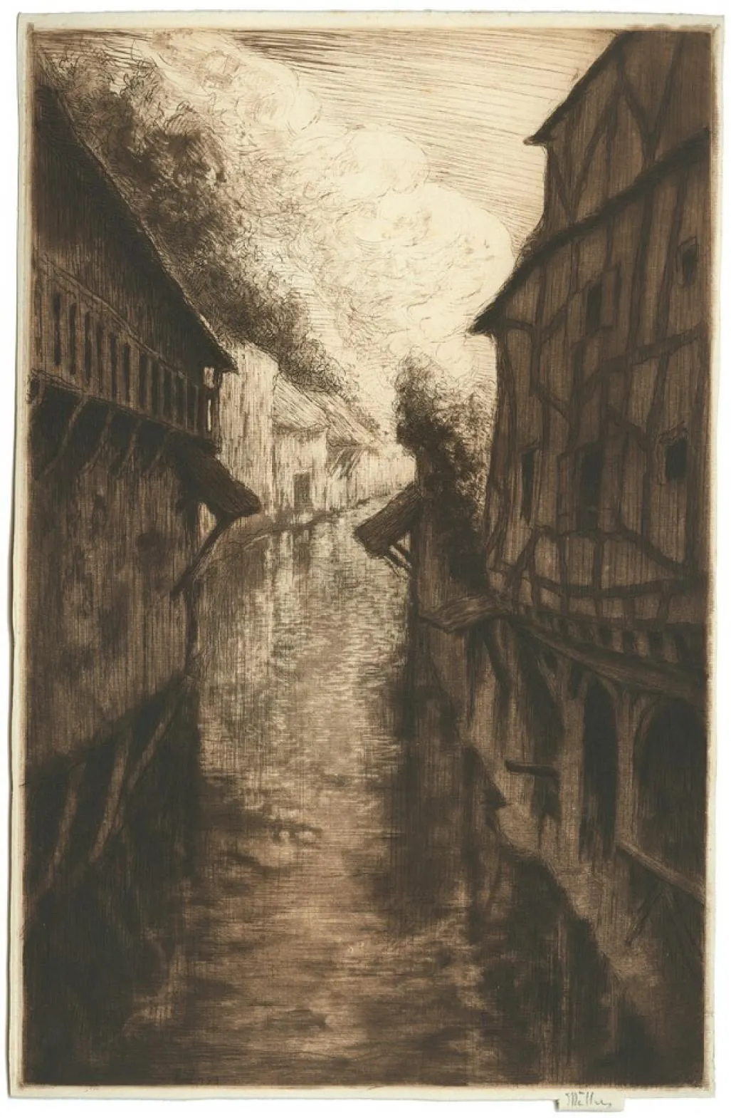 Viosne River in Pontoise (brown)