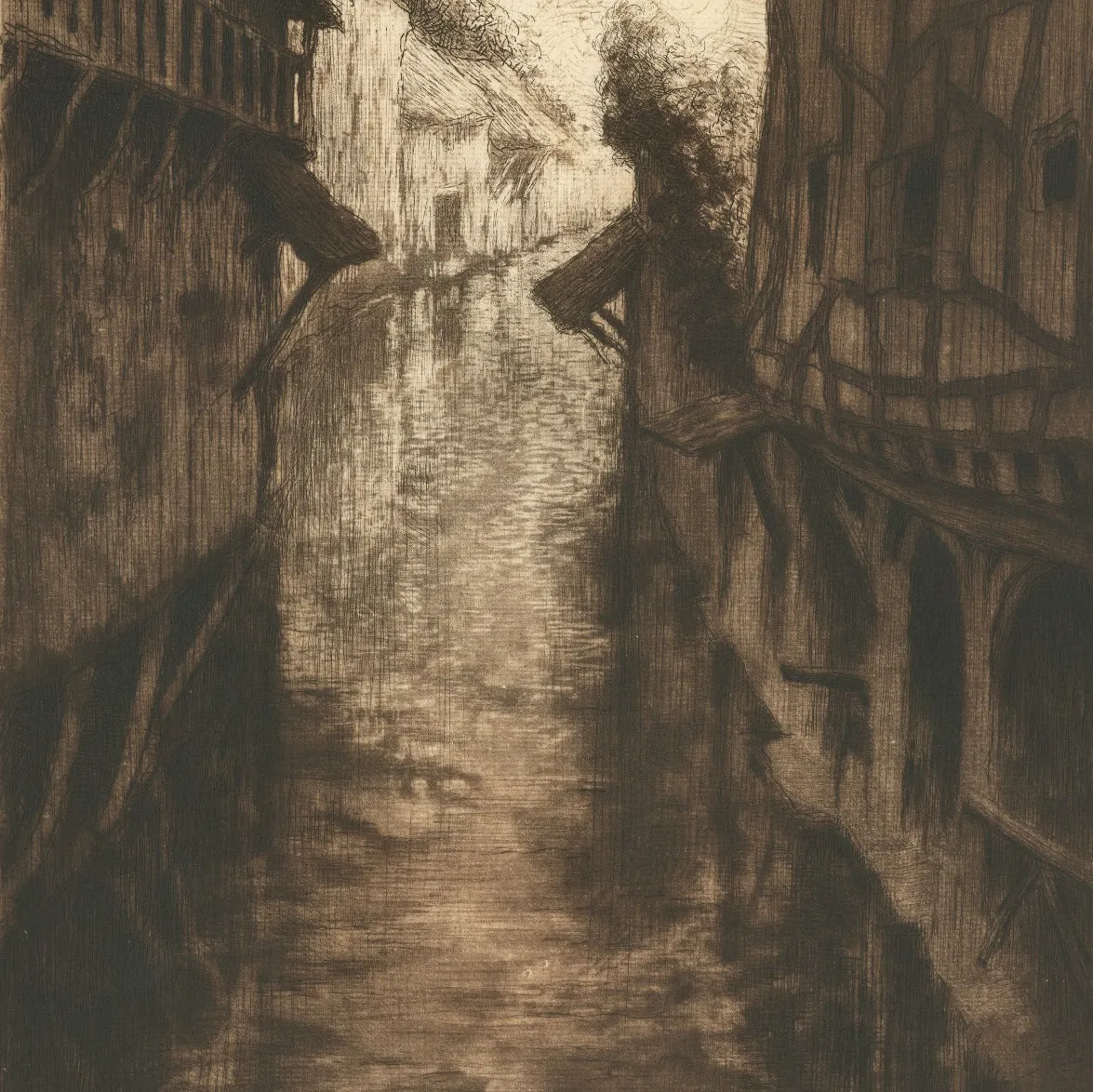 Viosne River in Pontoise (brown)