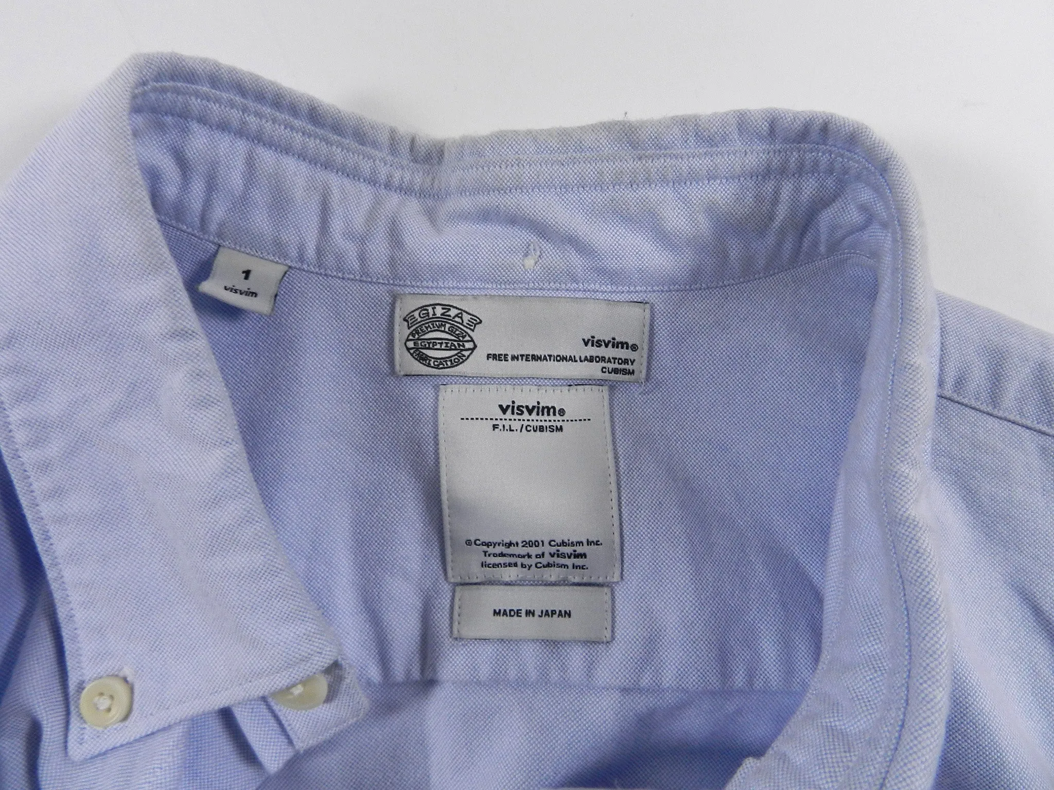 Visvim Denim Knit Pocket Button up - S