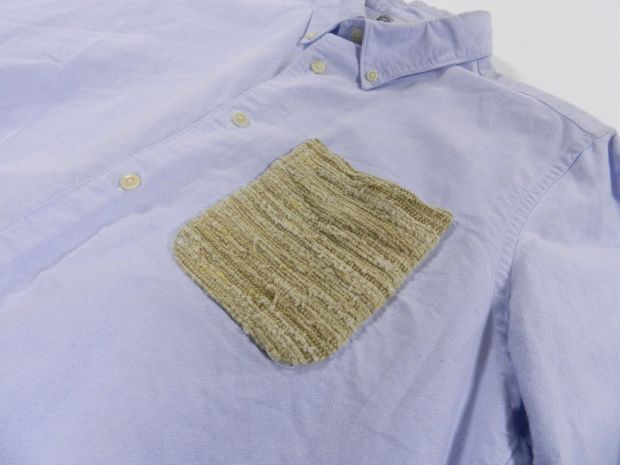 Visvim Denim Knit Pocket Button up - S