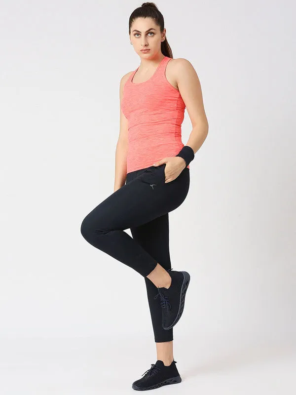 Women Navy Solid Track Pant- THE EDGE PANT- NY