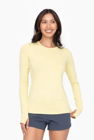 Women's Mono B | Active Long Sleeve Shirt with Thumb Holes | Lime