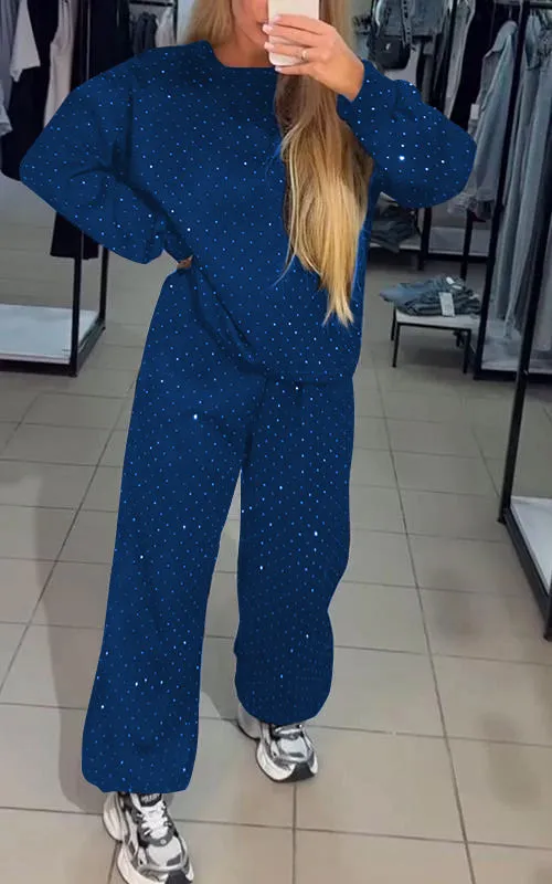 Women's Sparkly Lounge Set | Relaxed Fit & Chic Design