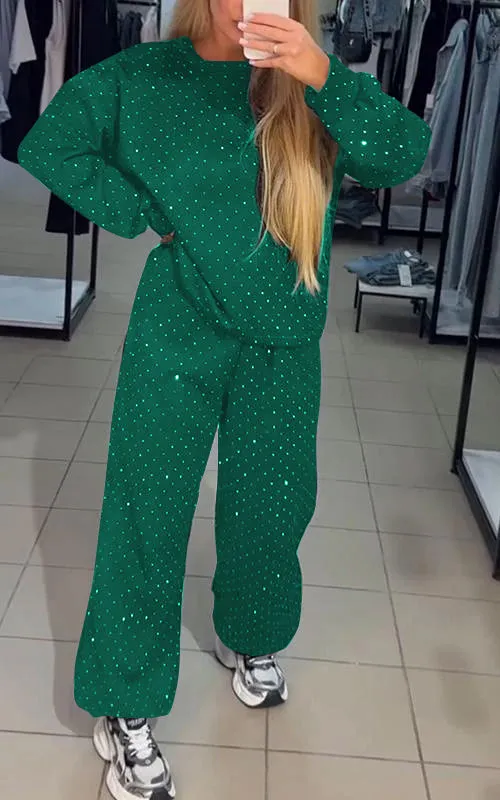 Women's Sparkly Lounge Set | Relaxed Fit & Chic Design