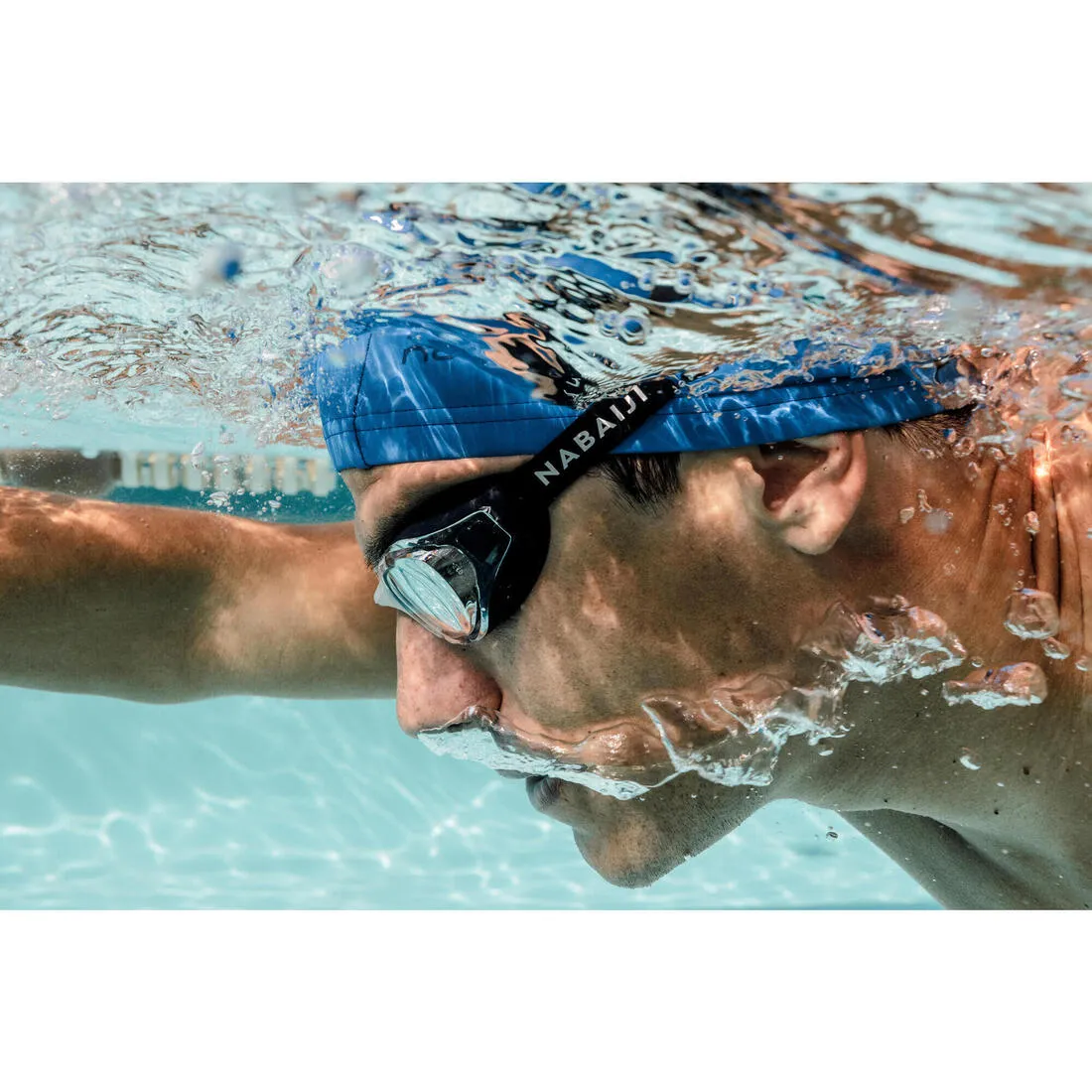 XBASE 100 Corrective Adult Swimming Goggles Clear Lenses - Black